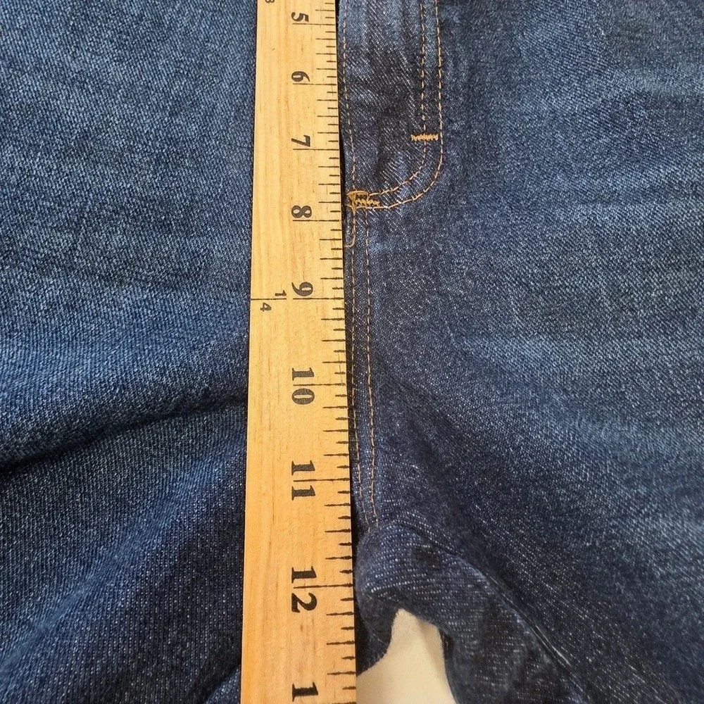 Wrangler Riggs Workwear Mens Dark Wash Straight Leg Jeans 3W044DS 38x32 Stretch - Picture 7 of 8